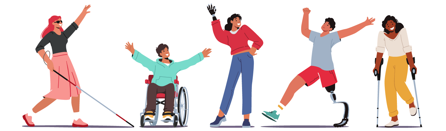 animation of different types of disability