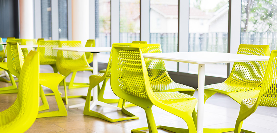Cafe seating area