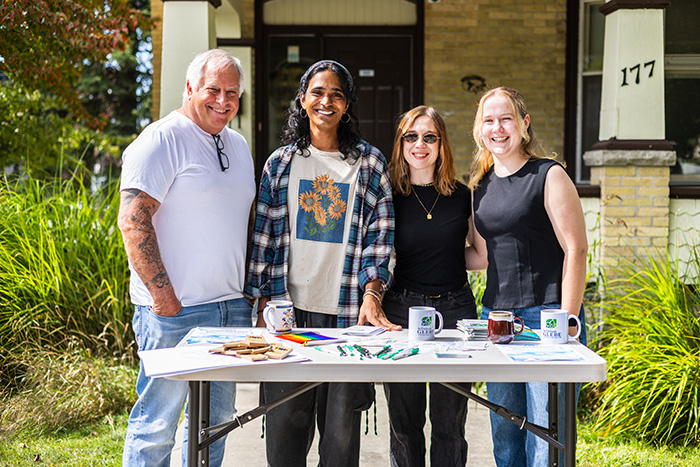 Outdoor event at Glebe Centre