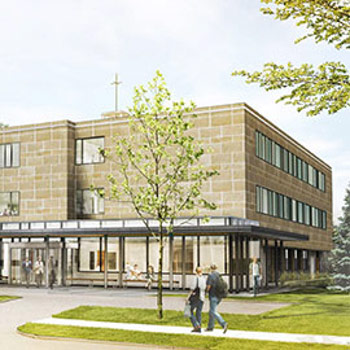 Martin Luther building exterior rendering